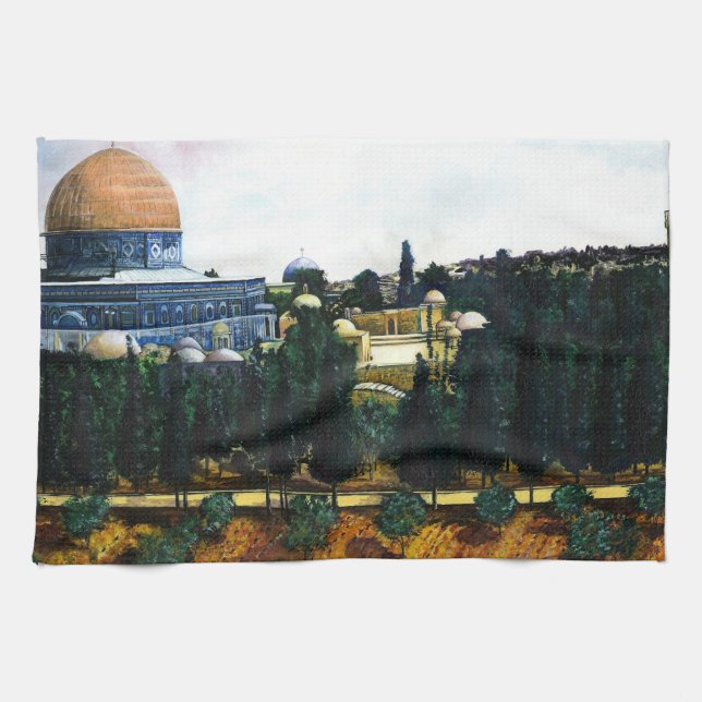 Paño De Cocina Cúpula de la roca, Jerusalén (Horizontal)