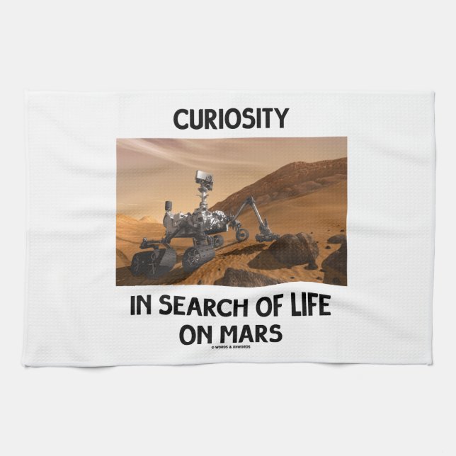 Paño De Cocina Curiosidad en busca de la vida en Marte Martian (Horizontal)