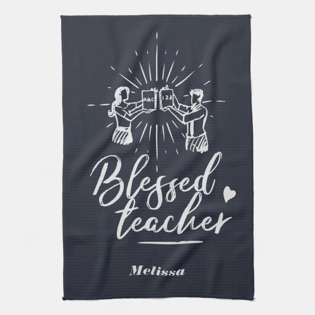 Paño De Cocina Curte Blesser Teacher School Director (Vertical)