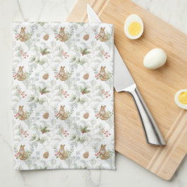 Paño De Cocina Curte forestal de Fox Woodland Winter