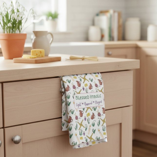 Paño De Cocina Custom Blessed Imbolc Light Renewal Brigid  (Subido por el creador)