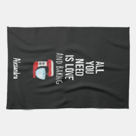 Paño De Cocina Custom Cute Baking Lover Gifts Baker Personalized