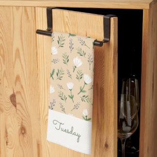 Paño De Cocina Custom Day Towel – Vanilla Floral Style