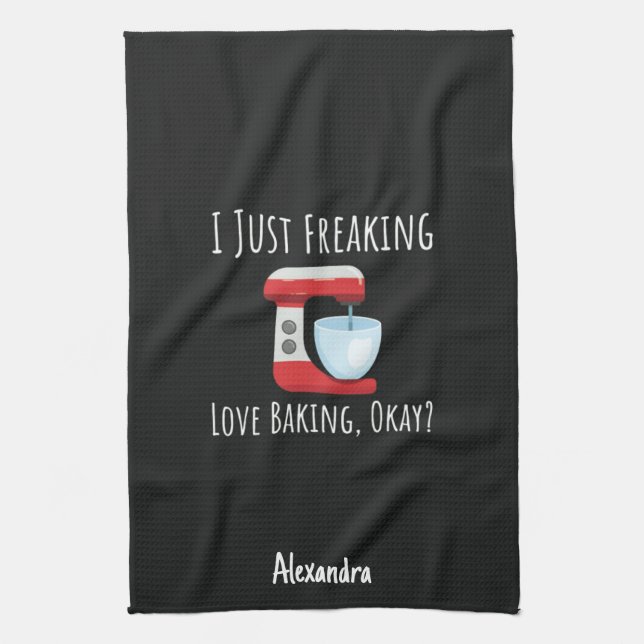 Paño De Cocina Custom Funny Baking Lover Gifts Baker Chef Humor (Vertical)