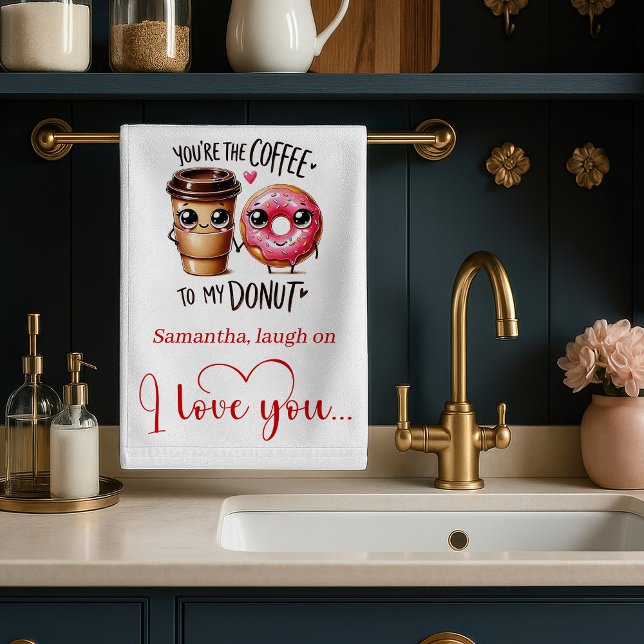 Paño De Cocina Custom Name Gift for Girlfriend Valentine Towel (Custom Name Gift for Girlfriend Valentine Towel)