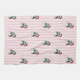 Paño De Cocina Cute Baby Penguin Wearing Santa Hat Christmas