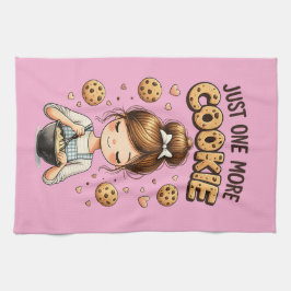 Paño De Cocina Cute Baker Girl Just One More Cookie