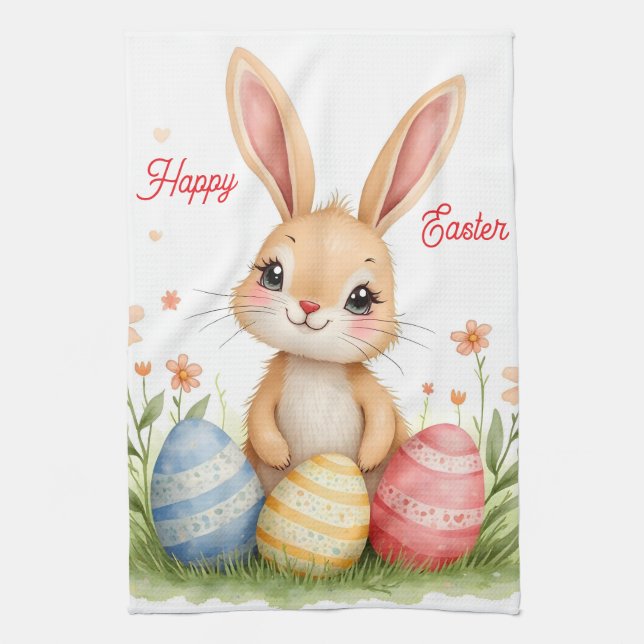 Paño De Cocina Cute Beautiful Easter Bunny Popular Collection (Vertical)