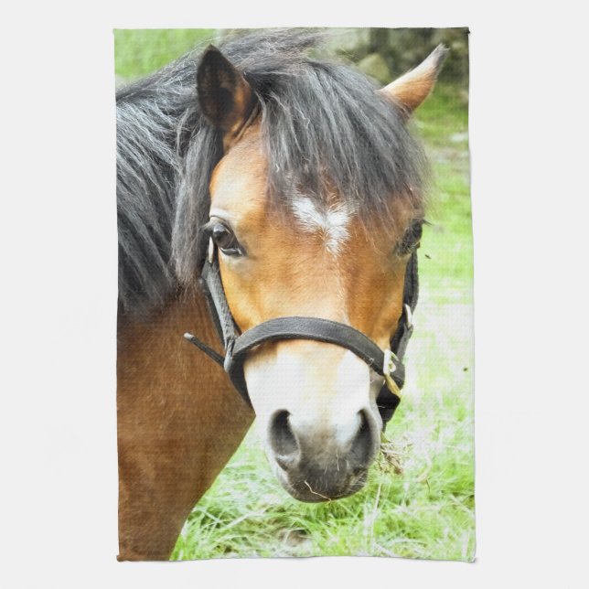 PAÑO DE COCINA CUTE BROWN PONY (Vertical)