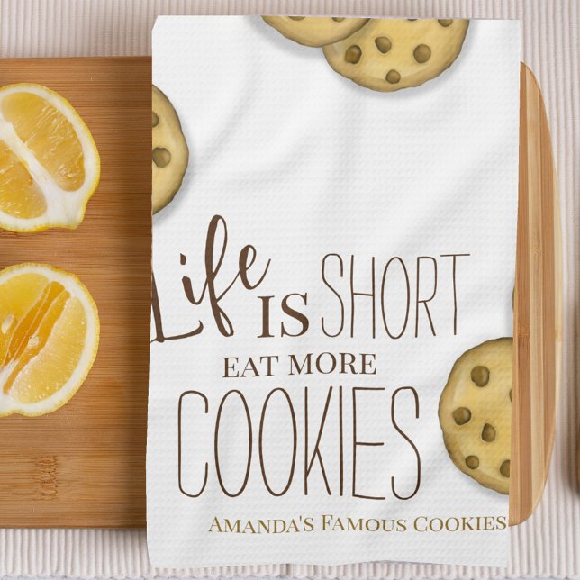 Paño De Cocina Cute Cookie Baking Personalizado (Custom personalized sweets dessert kitchen towel. )