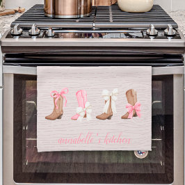 Paño De Cocina Cute Coquette Cowgirl Boots personalizado