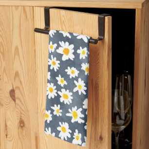 Paño De Cocina Cute Daisy Flower Gradiente de patrón de niños bot