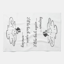 Paño De Cocina Cute derretido Snowman Viejo Silk Top Hat Blanco