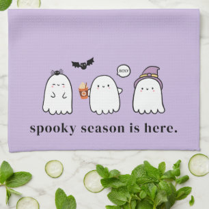 Paño De Cocina Cute Halloween Ghosts Temporada Espeluznante Boo M
