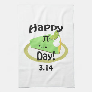 Paño De Cocina Cute Happy Pi Day