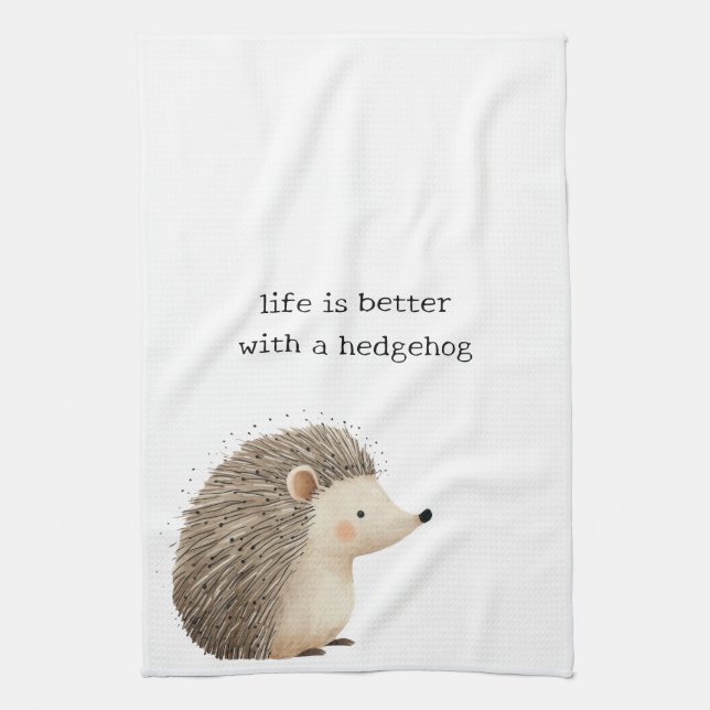 Paño De Cocina Cute Hedgehogs (Vertical)