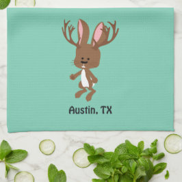 Paño De Cocina Cute Jackalope - Austin, Texas