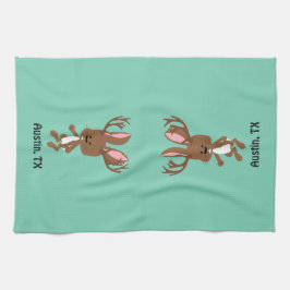 Paño De Cocina Cute Jackalope - Austin, Texas