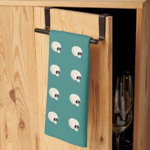 Paño De Cocina Cute Kawaii Halloween Skull Polka puntos entre ver