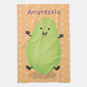 Paño De Cocina Cute kawaii papaya paw personalizado ilustracion