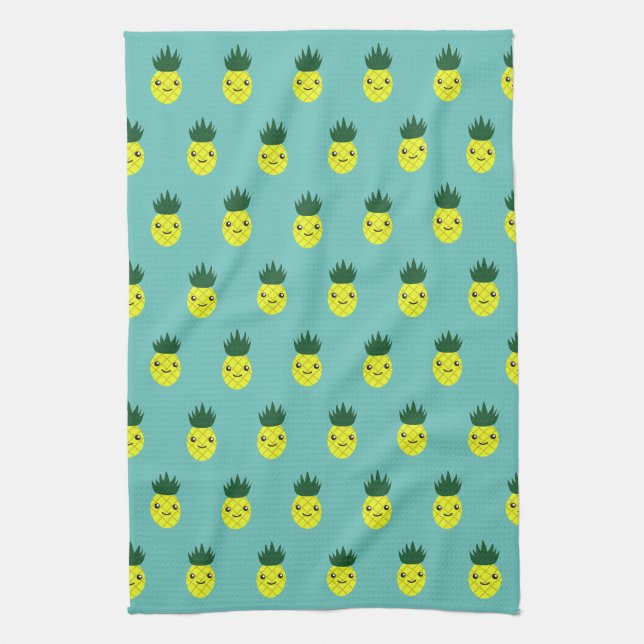 Paño De Cocina Cute Kawaii Pineapple (Vertical)