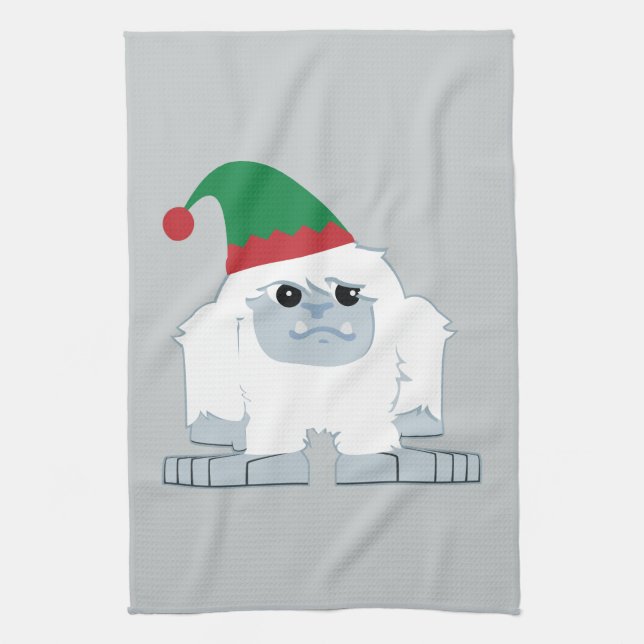Paño De Cocina Cute Navidades Elf Yeti (Vertical)
