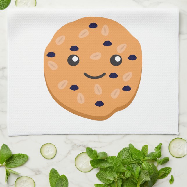Paño De Cocina Cute Oatharina Raisin Cookie (Doblado)