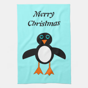 Paño De Cocina Cute pingüino Navidades de Personalizable cocina r