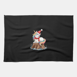 Paño De Cocina Cute Unicorn with Scarf Christmas Xmas Holiday T-S