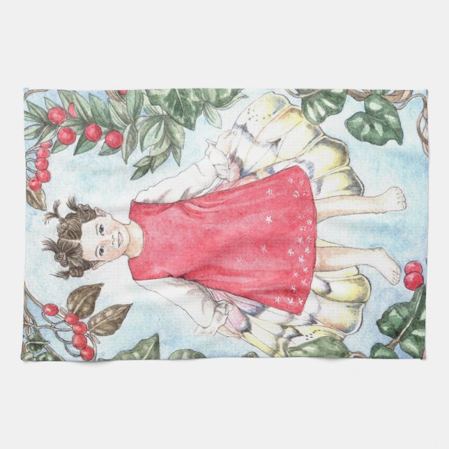 Paño De Cocina Cute Winter Fairy Kitchen Towel (Horizontal)