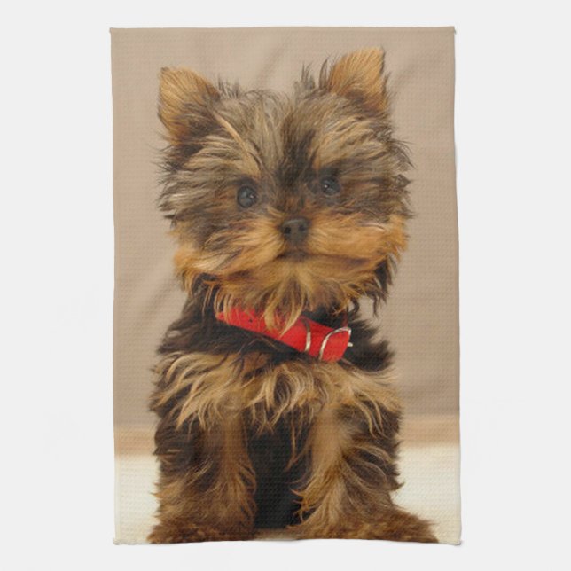 Paño De Cocina Cute Yorkshire Terrier (Vertical)