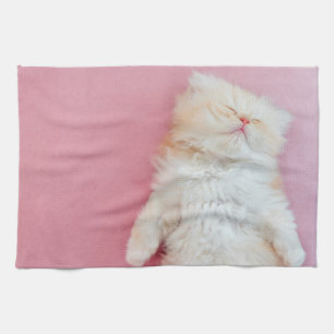 Paño De Cocina Cutest Baby Animals   Lovely Kitten Sleeping