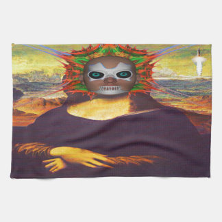 Paño De Cocina Cyborg Mona Lisa