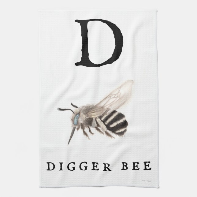 Paño De Cocina "D" Digger Bee (Vertical)