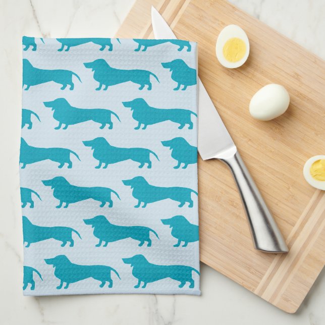 Paño De Cocina Dachshund (Doblado Cuarto)