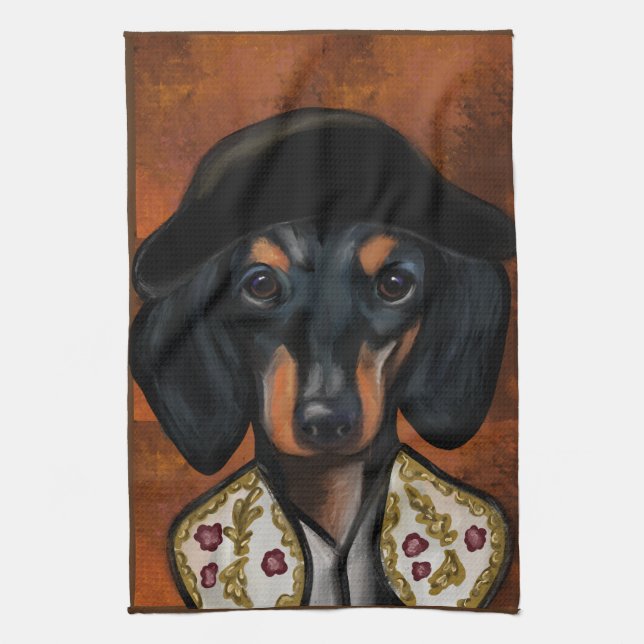 PAÑO DE COCINA DACHSHUND (Vertical)