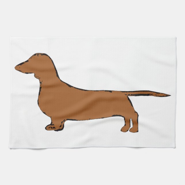 Paño De Cocina dachshund (Horizontal)