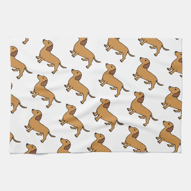 Paño De Cocina Dachshund (Horizontal)
