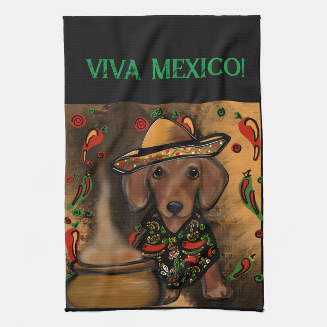 Paño De Cocina Dachshund (Vertical)