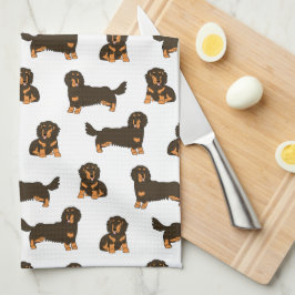 Paño De Cocina Dachshund de cabello largo