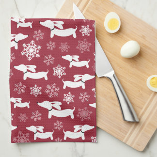 Paño De Cocina Dachshund Navidades Chef Gift Berry