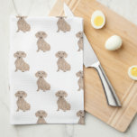 Paño De Cocina Dachshund (suave, rojo)<br><div class="desc">Me encanta este dulce patrón de un suave ilustracion de acuarela de perro de color rojo dachshund porque es lo suficientemente clásico como para servir como neutral, ¡aunque aparece como pieza independiente! ¡Es la adición perfecta a cualquier habitación familiar, guardería, oficina o incluso a la cueva masculina! Para los regalos...</div>