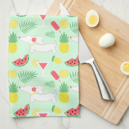 Paño De Cocina Dachshund Weenies & Martinis Gift Kitchen Dish