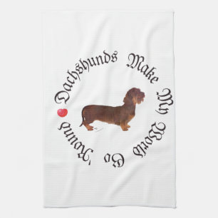 Paño De Cocina Dachshunds Hacen Mi Mundo