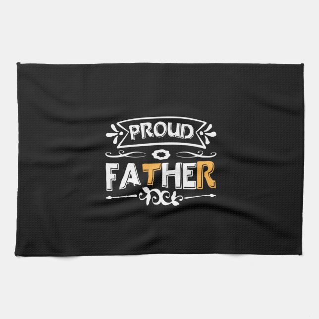 Paño De Cocina Daddy Gift Padre Orgulloso (Horizontal)