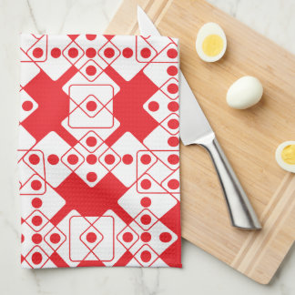 Paño De Cocina Dados rojos