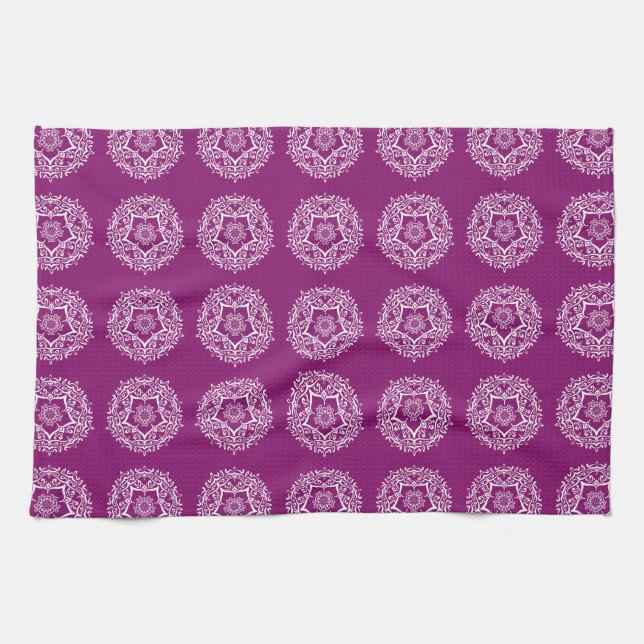 Paño De Cocina Dahlia Mandala (Horizontal)