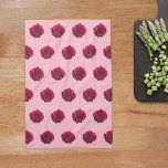 Paño De Cocina Dahlia rosa profunda flor sin foco en<br><div class="desc">Patrón inmaculado de flor Dahlia de color rosa profundo impreso en la toalla de la cocina. Toalla de cocina de diseño floral para los amantes de las flores o de la naturaleza.</div>