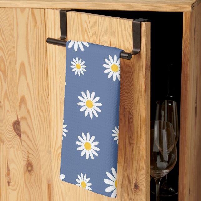 Paño De Cocina Daisy Meadows Blue (Pliegue de tercios)