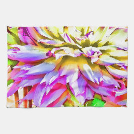 Paño De Cocina Dalia de Acuarela Digital